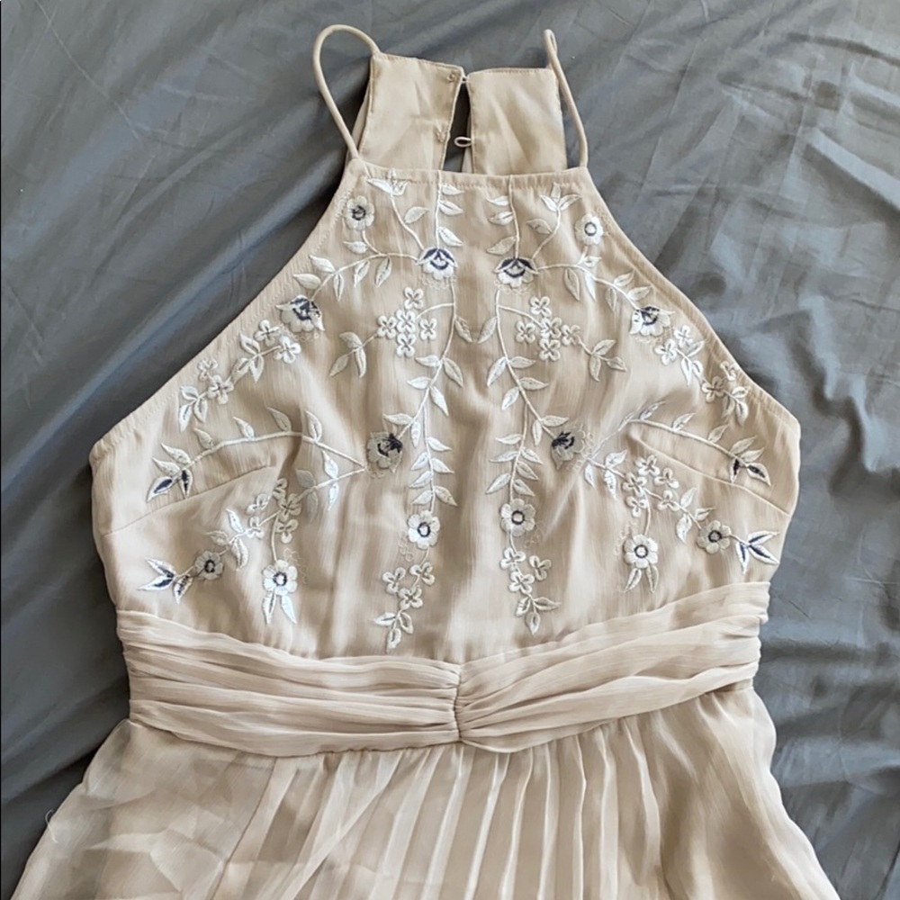 Beautiful light star dust bridesmaid dress